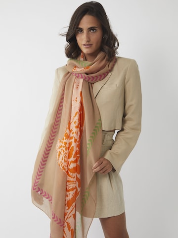 CODELLO Scarf in Brown: front