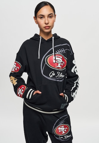 Recovered Sweatshirt 'NFL 49ERS Go Niner' in Zwart