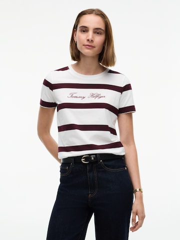 Tricou de la TOMMY HILFIGER pe alb: față