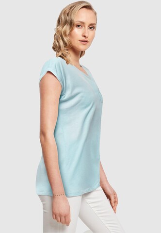 Merchcode T-Shirt 'Spring - Leaf Clover Flower ' in Blau