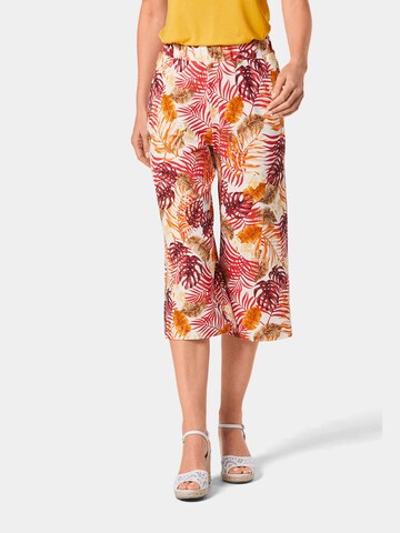 Goldner Wide leg Pants 'Louisa' in Mixed colors: front