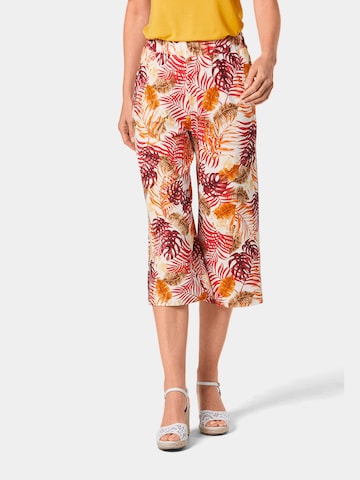 Goldner Wide leg Pants 'Louisa' in Mixed colors: front