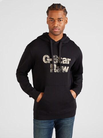 G-STAR Sweatshirt in Schwarz: Vorderseite