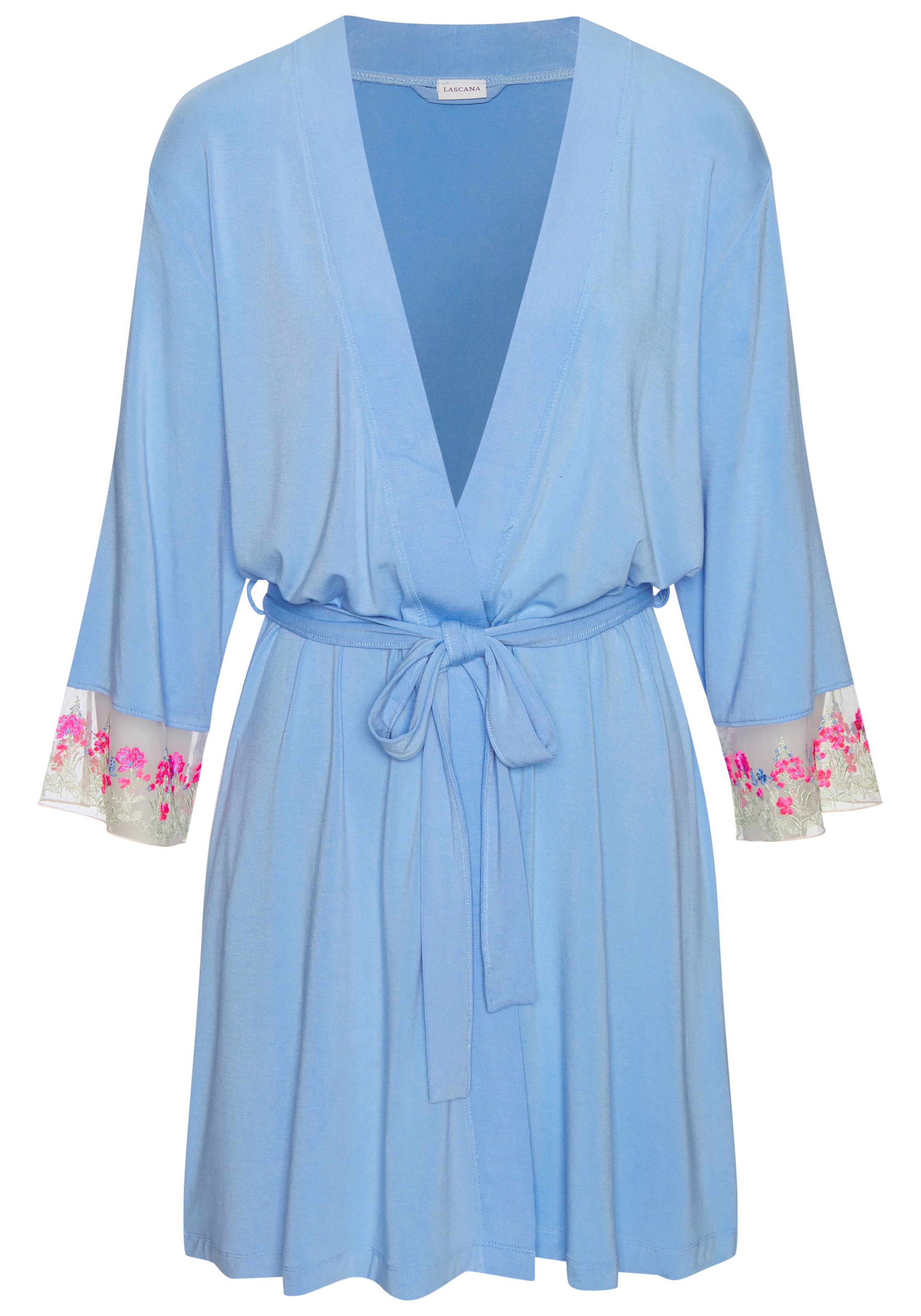LASCANA Домашний халат в Синий: спереди