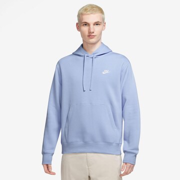 Nike Sportswear - Regular Fit Sweatshirt 'Club Fleece' em azul: frente
