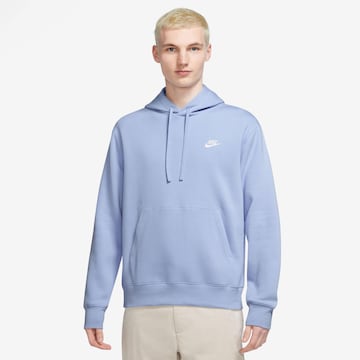 Regular fit Felpa 'Club Fleece' di Nike Sportswear in blu: frontale