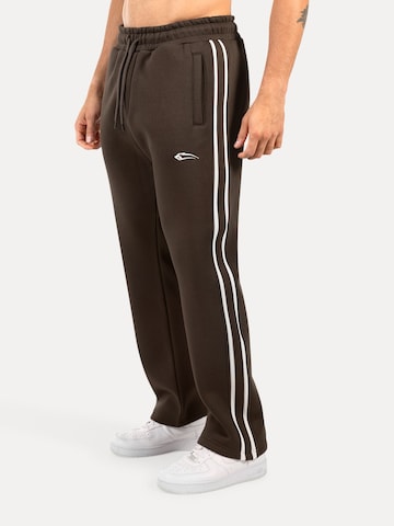 Smilodox Regular Jogginghose Yasin in Braun