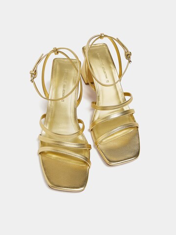 Pull&Bear Sandal in Gold