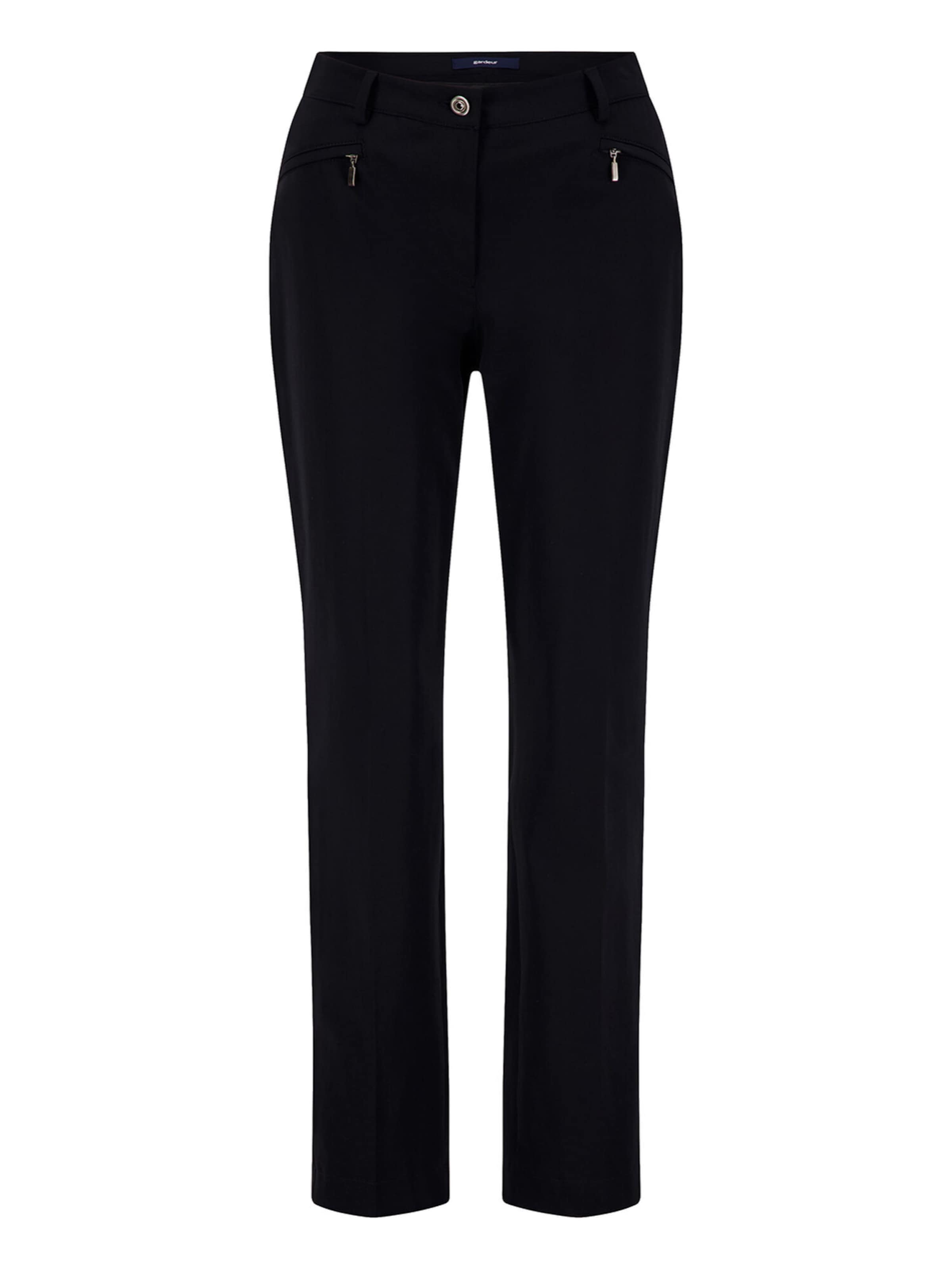 Gardeur Regular Hose 'DINA2' in Schwarz: Vorderseite