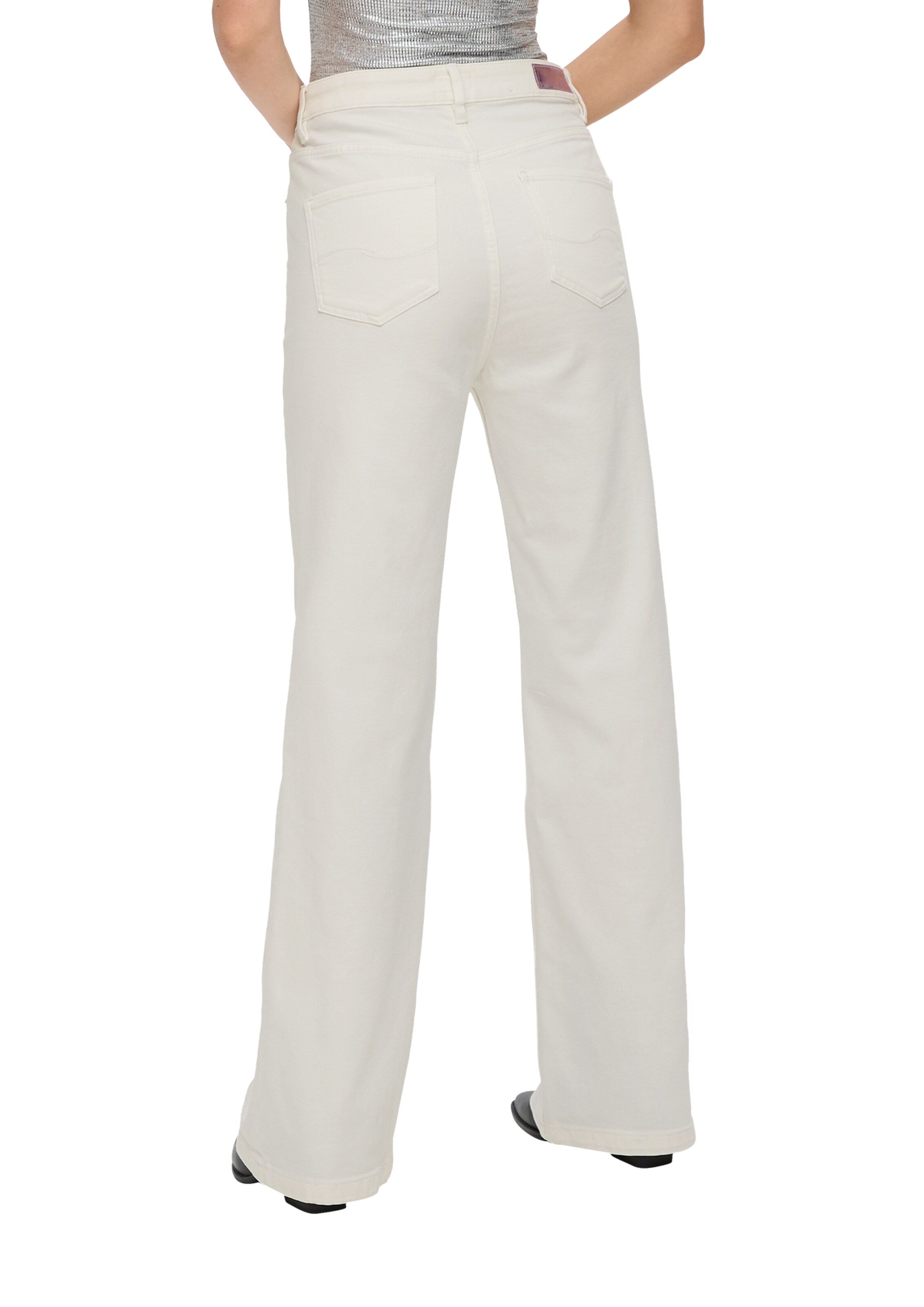 Wide leg Jeans 'Catie' di QS in beige