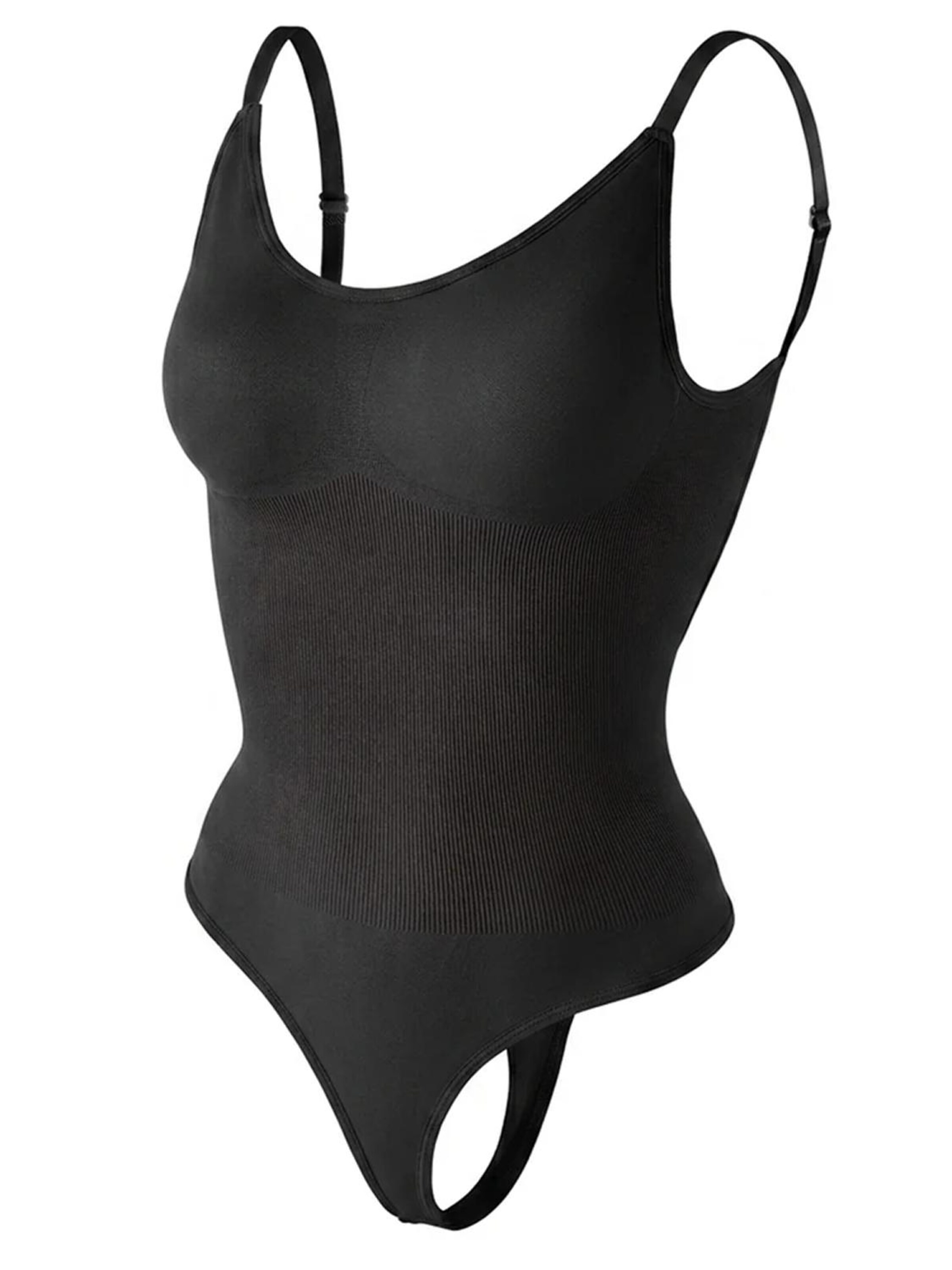 Shapetape Shapingbody 'Body met Lage Rug Met String' in Zwart