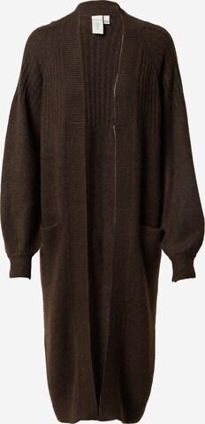 Y.A.S Knit cardigan 'CALIMA' in Brown: front