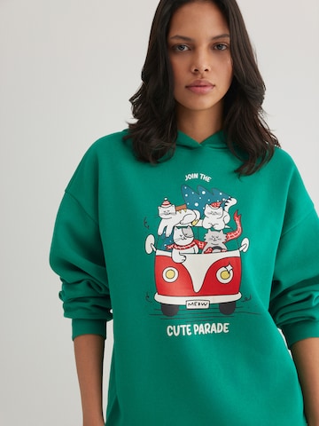 Mavi Sweatshirt 'Cute Parade' in Green: front