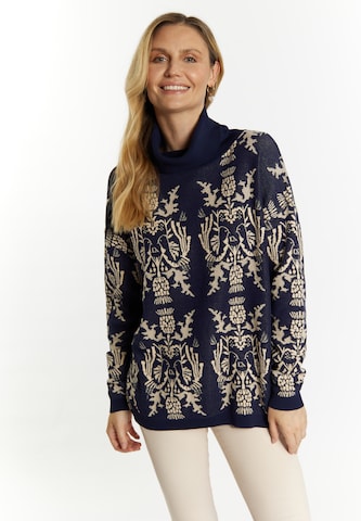 Pull-over 'Sivene' Usha en bleu : devant