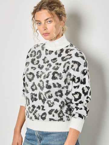 Pull-over ' ' Apricot en blanc