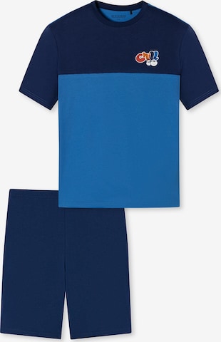 SCHIESSER Pajamas ' Nightwear ' in Blue: front