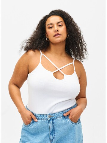 Zizzi - Top en blanco: frente
