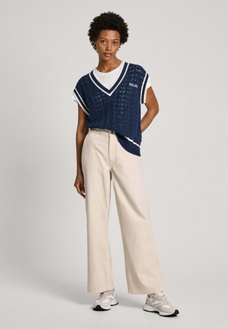 Pepe Jeans Wide Leg Hose 'ANYA' in Weiß