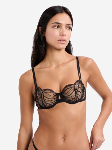 ETAM Balconette BH 'Whisper Of Des' in Schwarz: Vorderseite