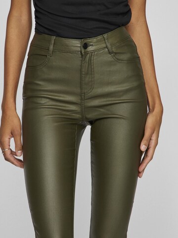 VILA Slim fit Trousers in Green