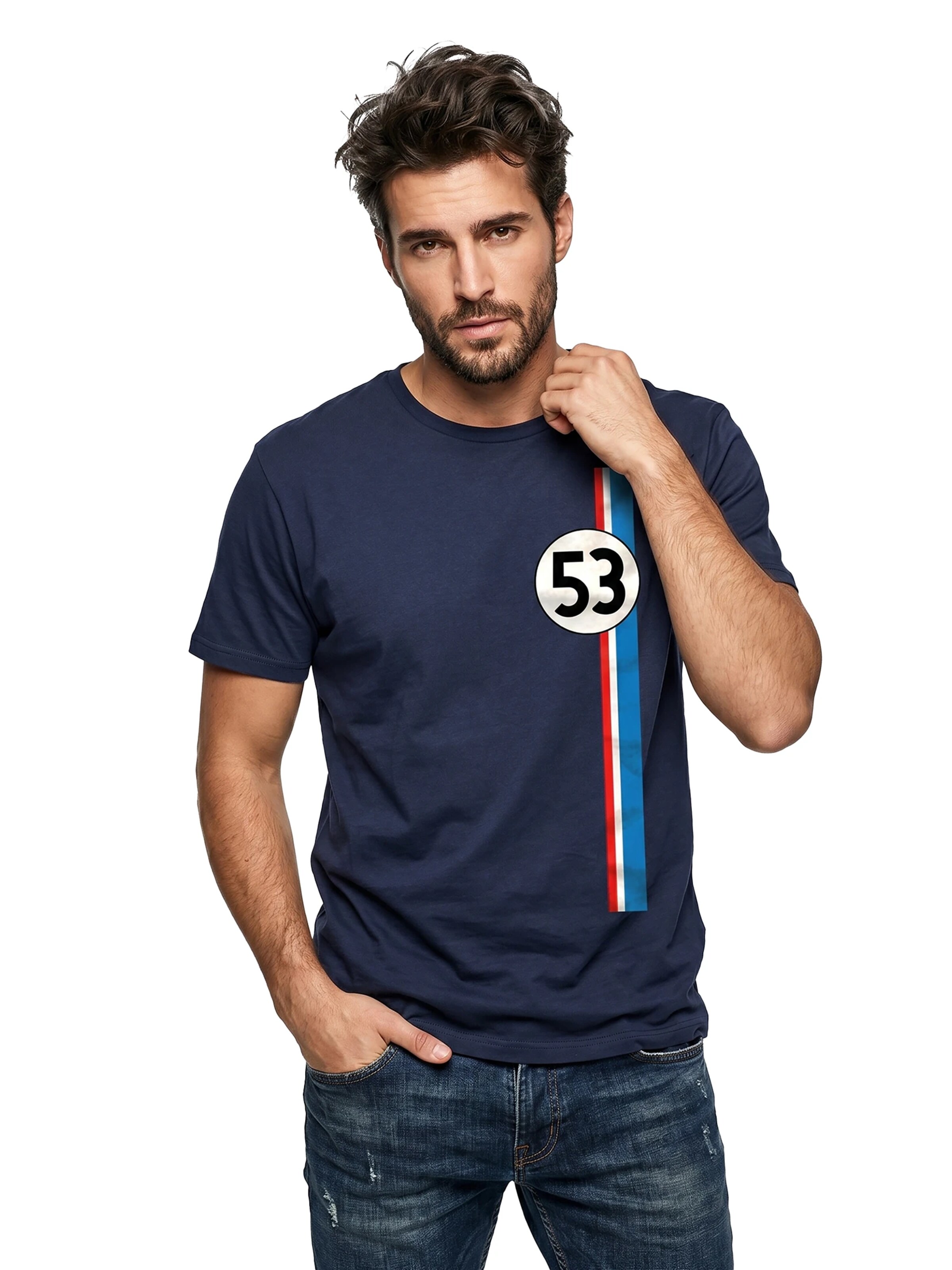 MAKAYA Shirt 'Herb-ie 53' in Blue