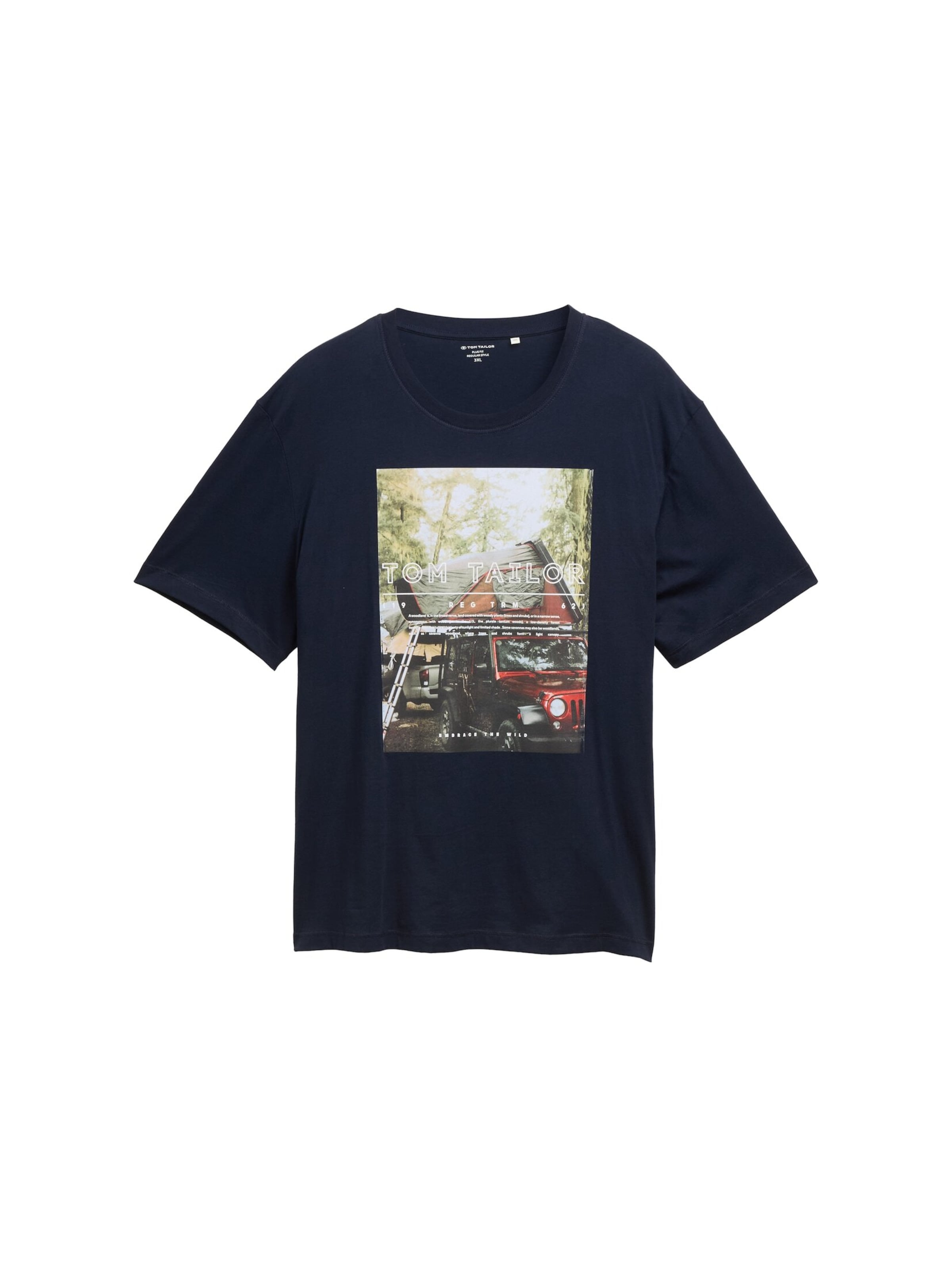 TOM TAILOR Men + T-Shirt in Blau: Vorderseite