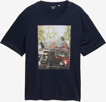 TOM TAILOR Men + Shirt in Blue: front