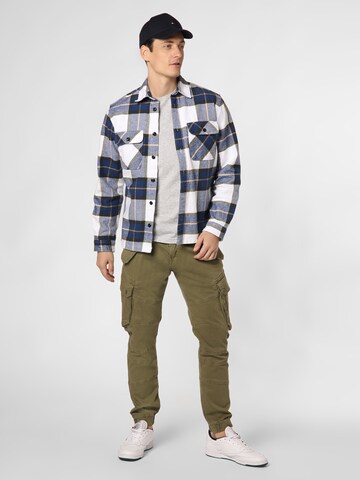 ALPHA INDUSTRIES Tapered Cargo nadrágok 'Combat' - zöld