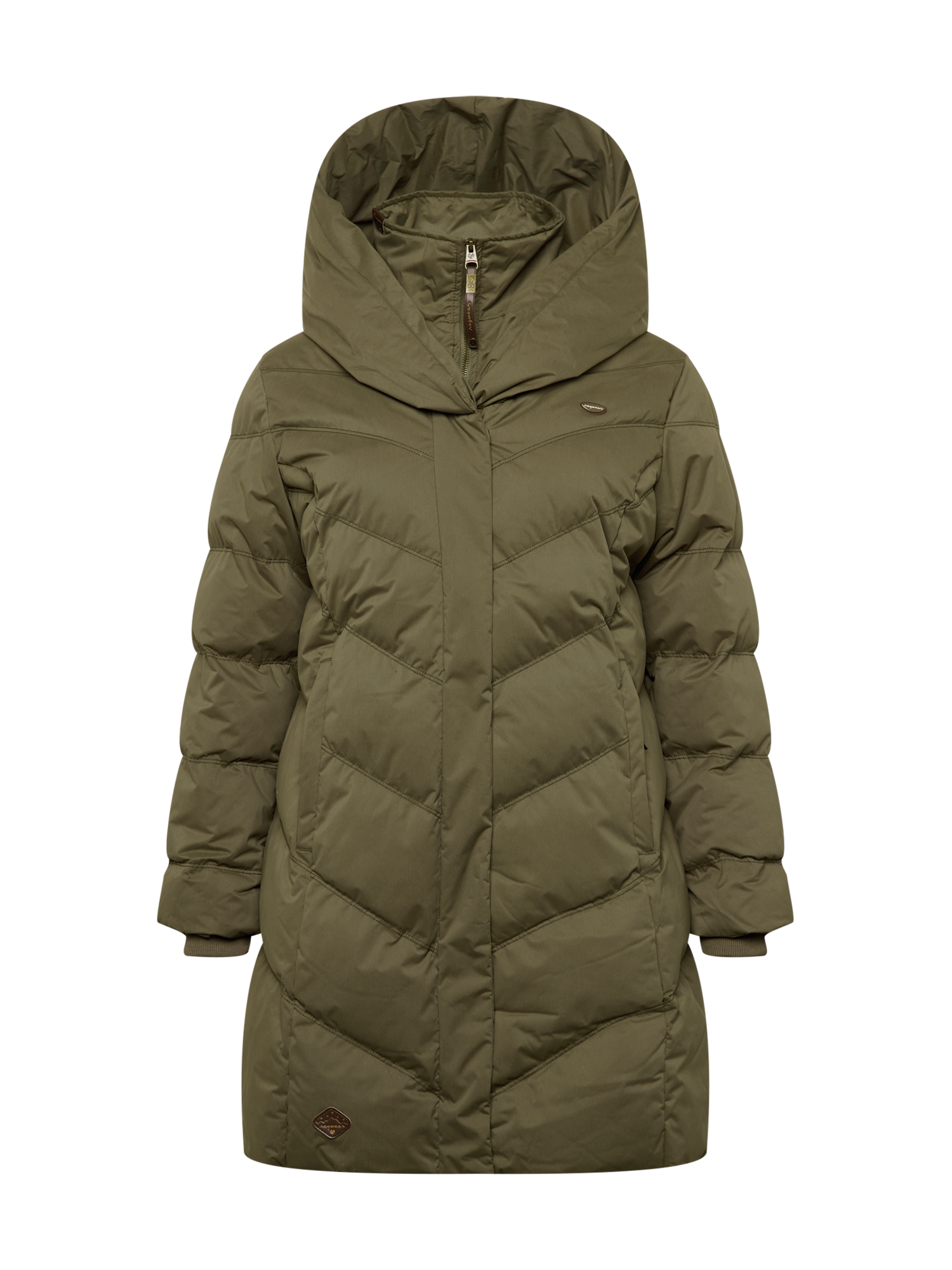 Plus size HQ3Qh Ragwear Plus Płaszcz zimowy NATALKA w kolorze Oliwkowym 