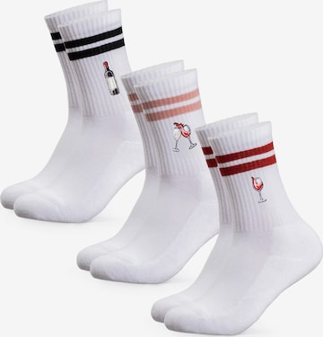 Occulto Socken 'Rio' in Weiß: Vorderseite