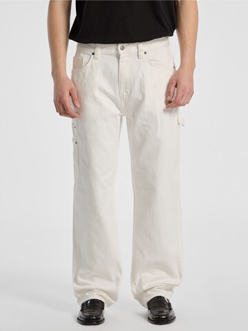 GUESS Wide leg Jeans in White: front