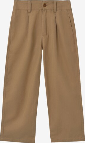 Thinking MU Regular Hose ' Hemp Rhino Pants ' in Beige: predná strana