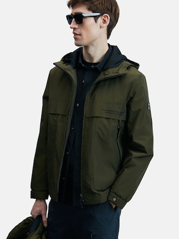 Lufian Between-season jacket 'KING' in Green: front