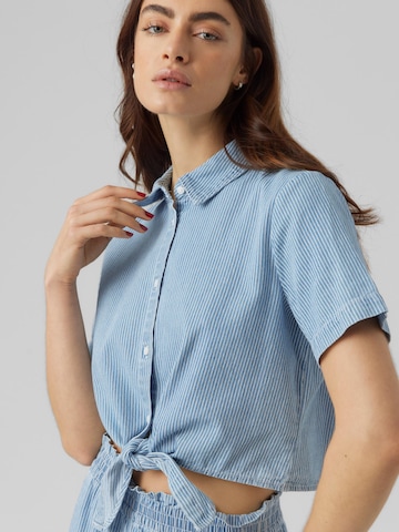 VERO MODA Bluse i blå