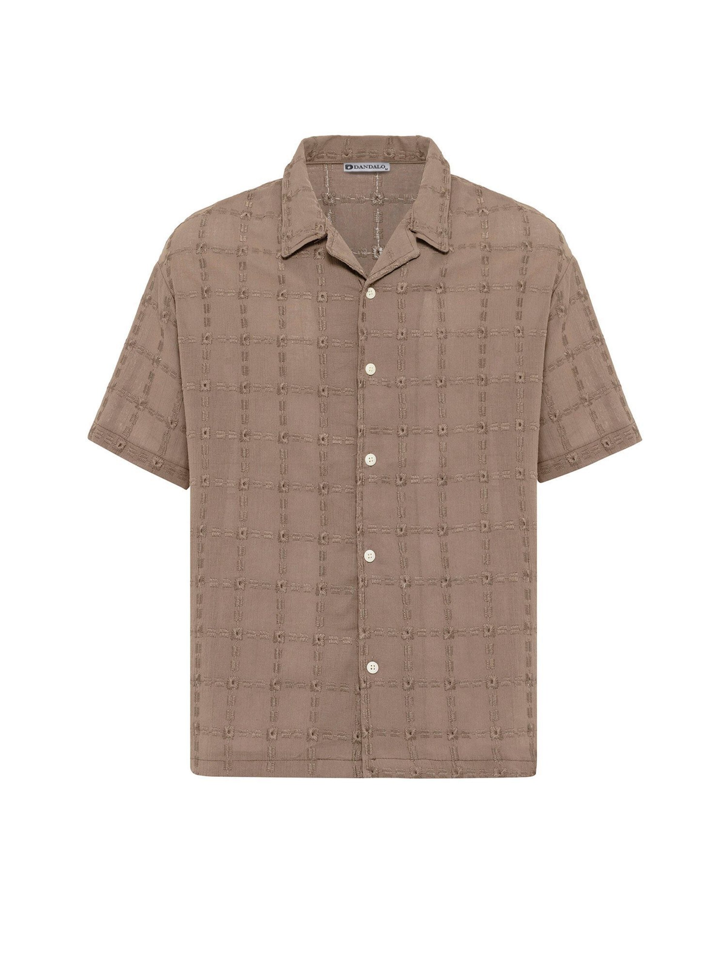 Dandalo Comfort Fit Hemd in Braun: Vorderseite