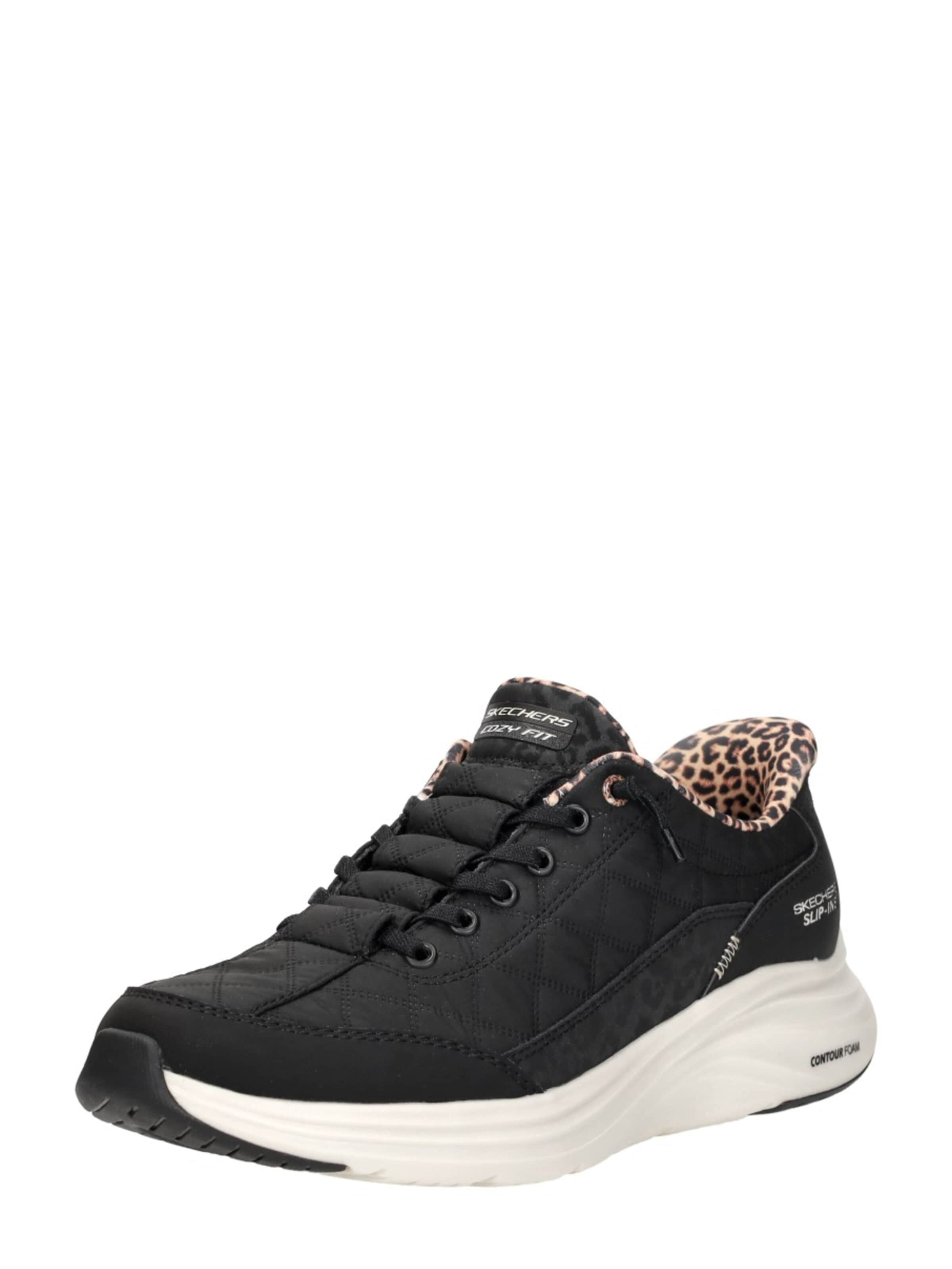 SKECHERS Platform trainers 'Slip-Ins: Contour Foam' in Black