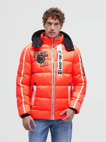 CAMP DAVID Winter Jacket in Orange: front