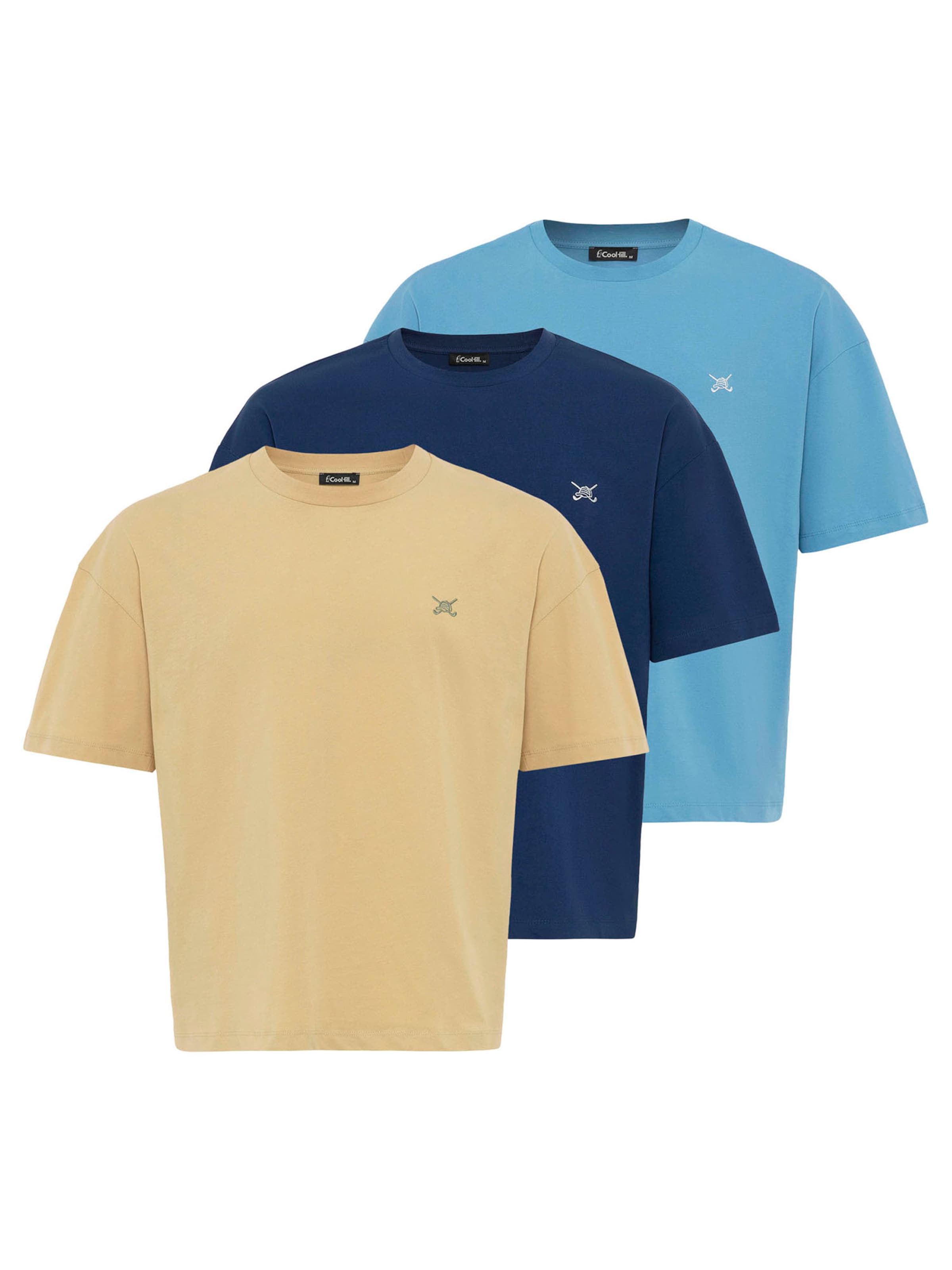 T-Shirt Cool Hill en beige : devant