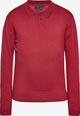 Pull-over boline en rouge : devant