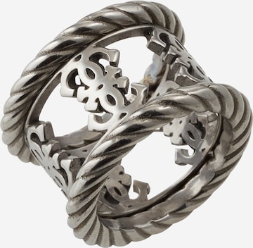 GUESS Ring 'TORCHON' in Silver: front