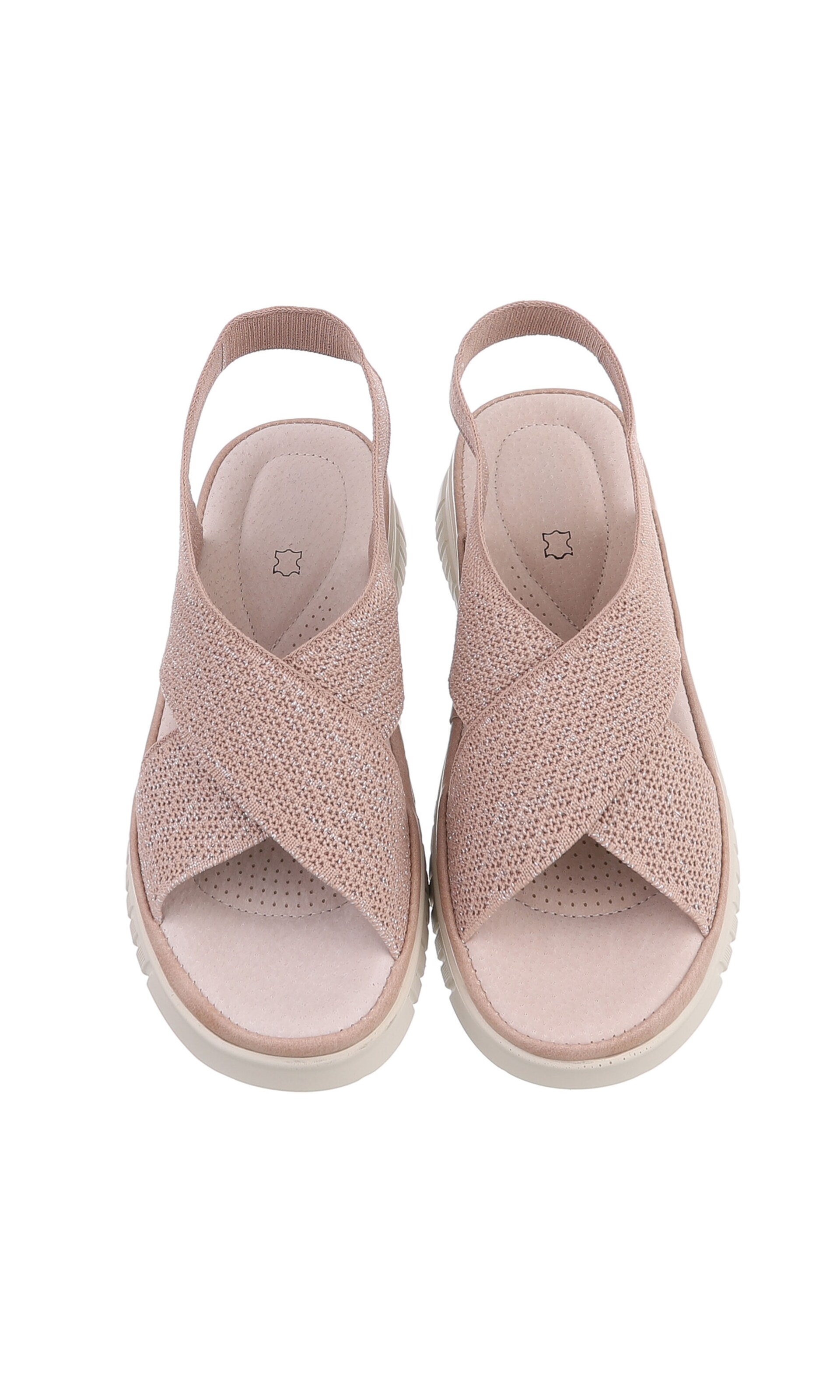 Ital-Design Strap Sandals in Pink