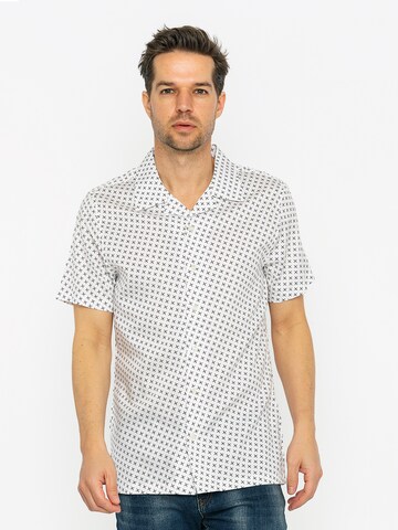 Dandalo Regular fit Overhemd in Wit: voorkant