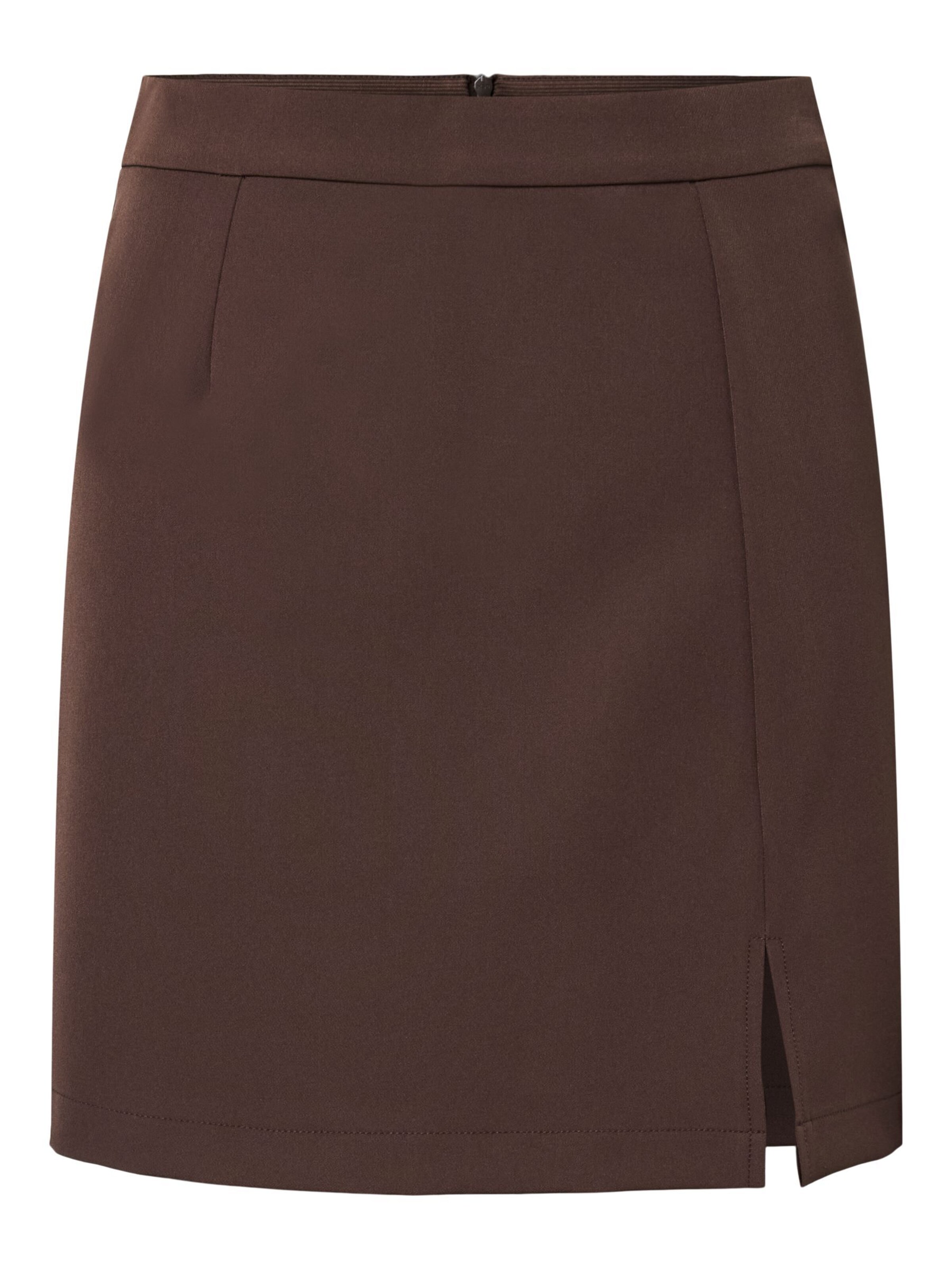 PIECES Falda 'PCBozzy' en 40-42 en chocolate, Vista del producto