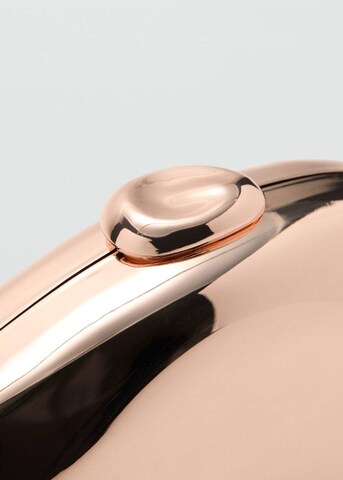 MANGO Clutch 'Bean' in Gold