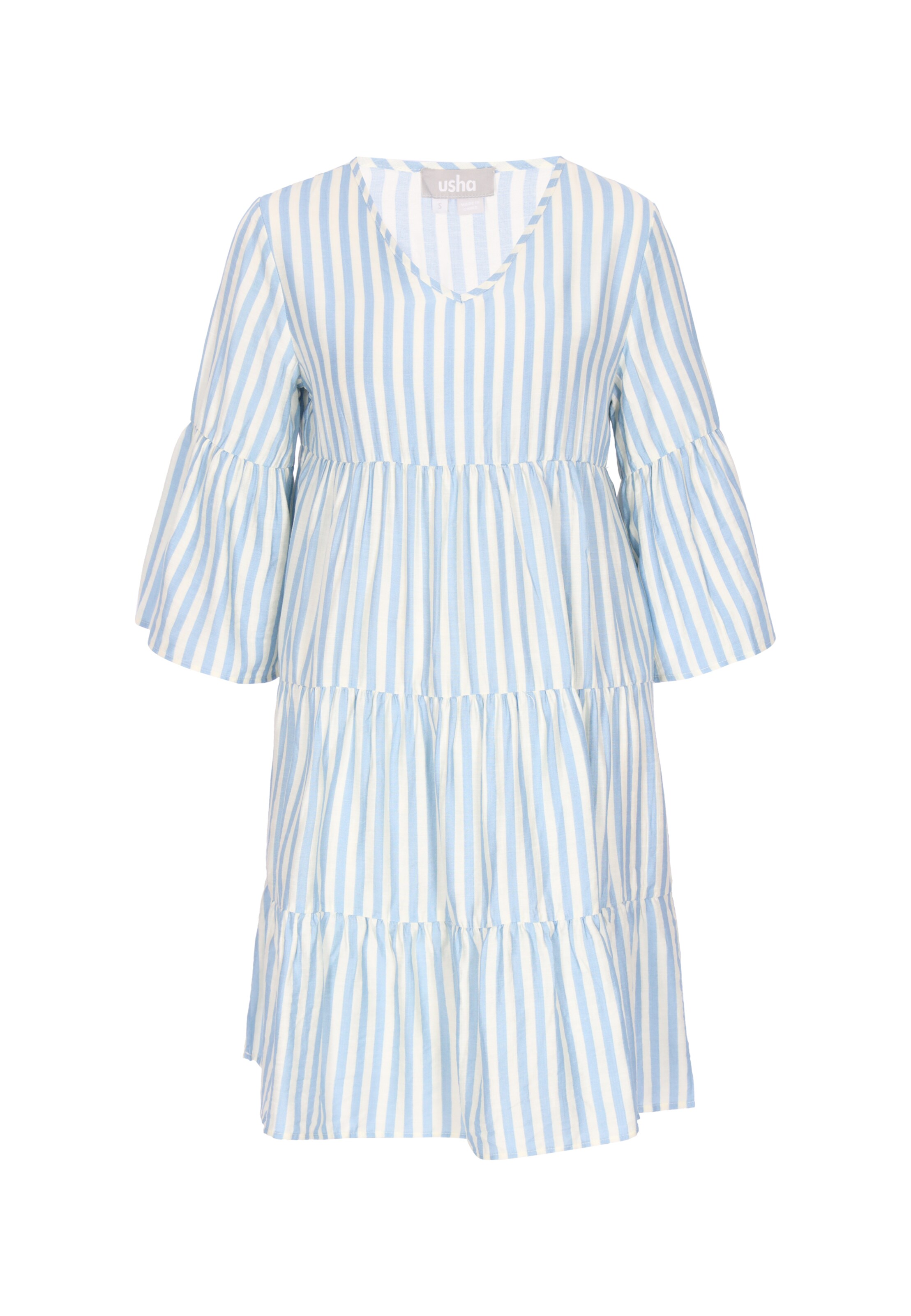 Usha Jurk in Blauw: voorkant