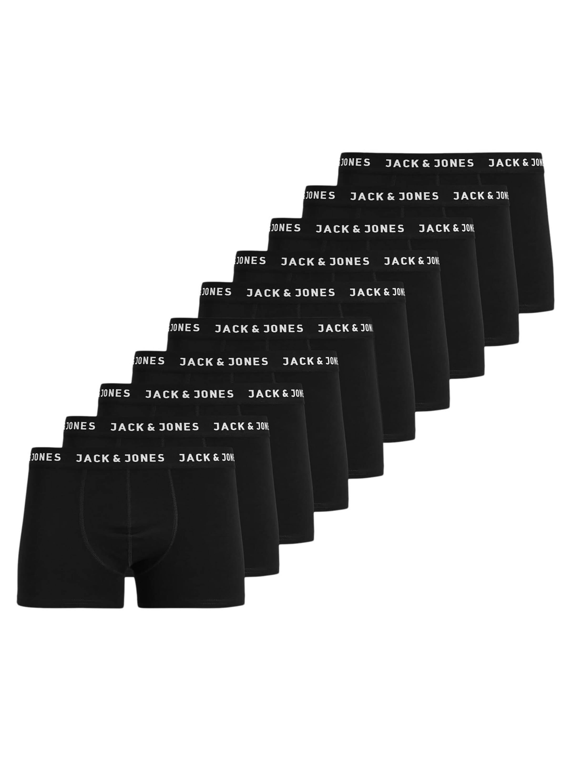 JACK & JONES Boxer shorts 'Huey' in Black: front