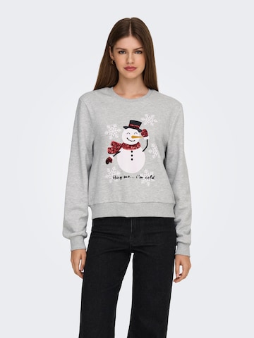 ONLY Sweatshirt in Grau: Vorderseite