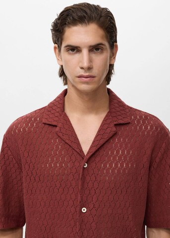 MANGO MAN Regular Fit Hemd 'Ditella' in Rot