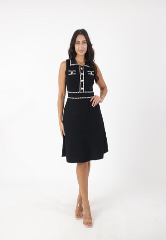Abito in maglia di Elara in nero: frontale