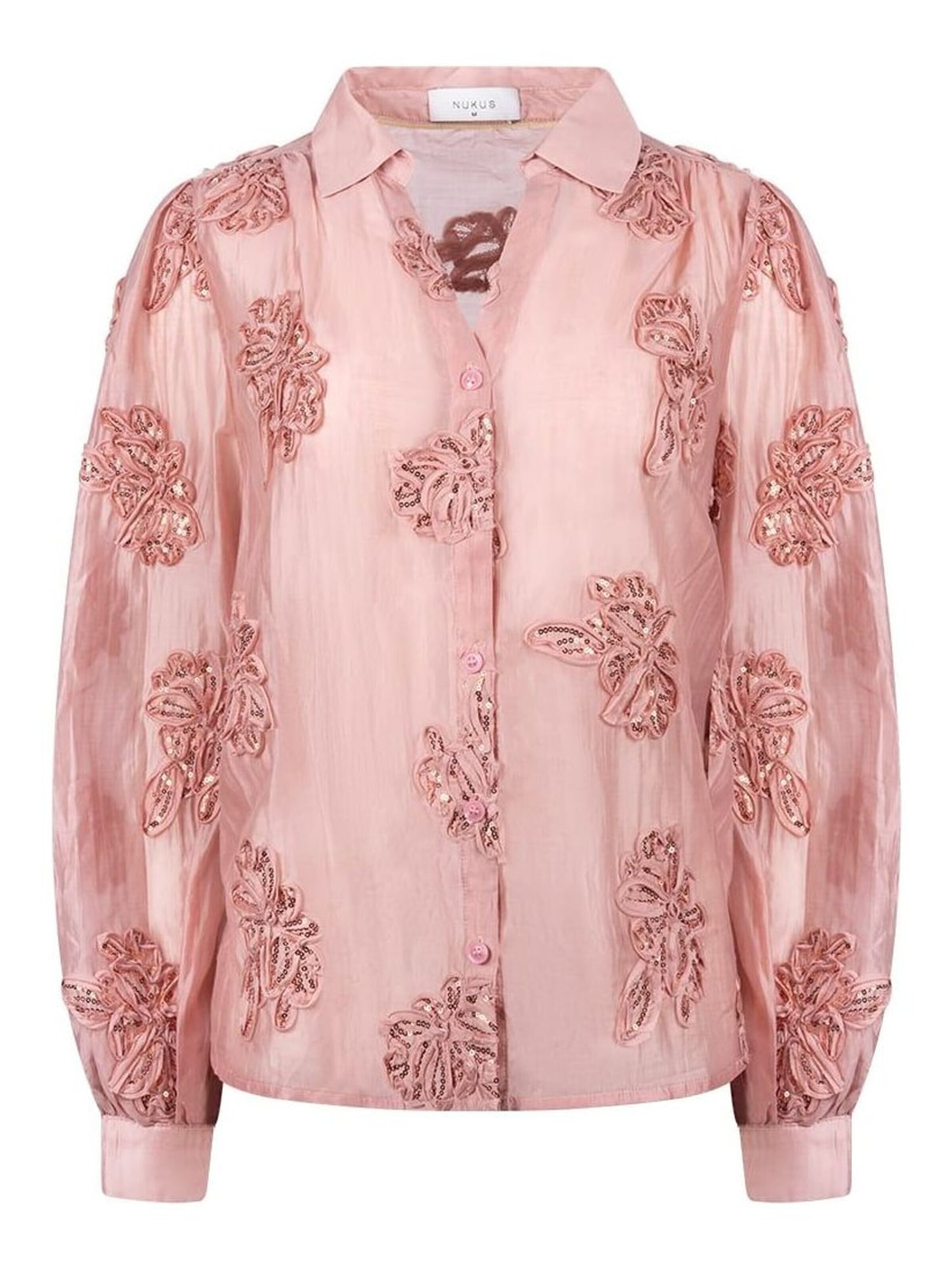nukus Blouse 'Antonella' in Roze: voorkant